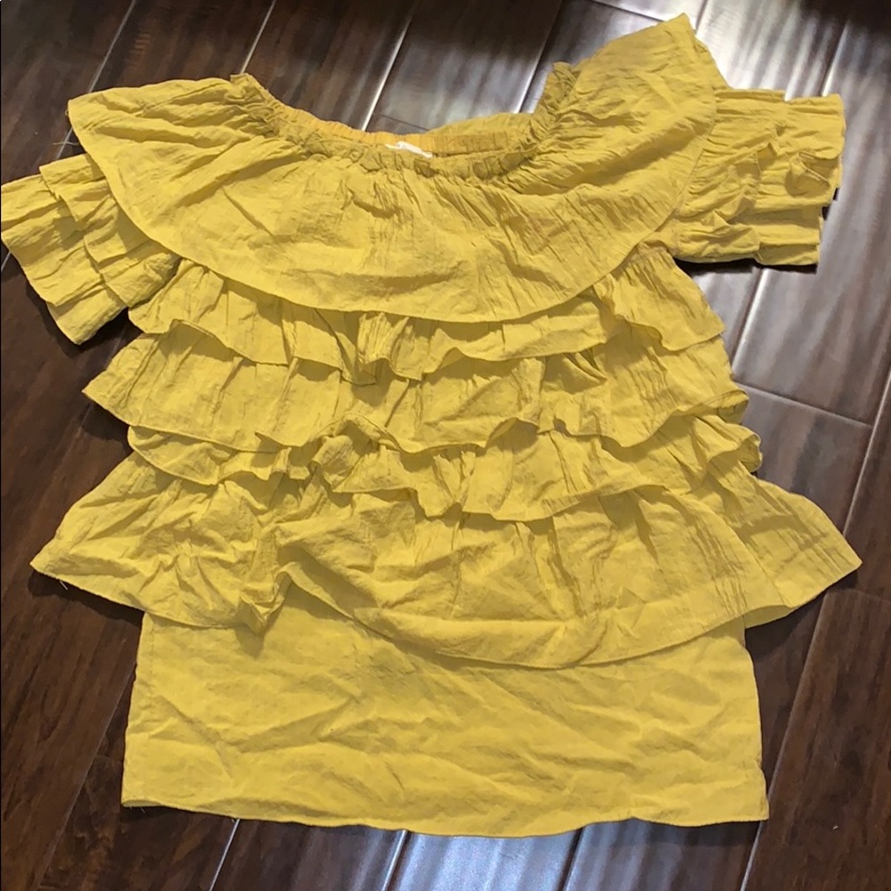 Mustard yellow shirt